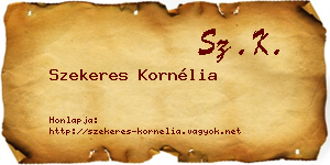 Szekeres Kornélia névjegykártya