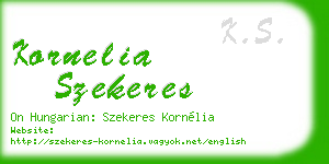 kornelia szekeres business card