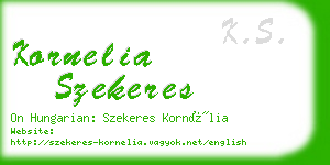 kornelia szekeres business card